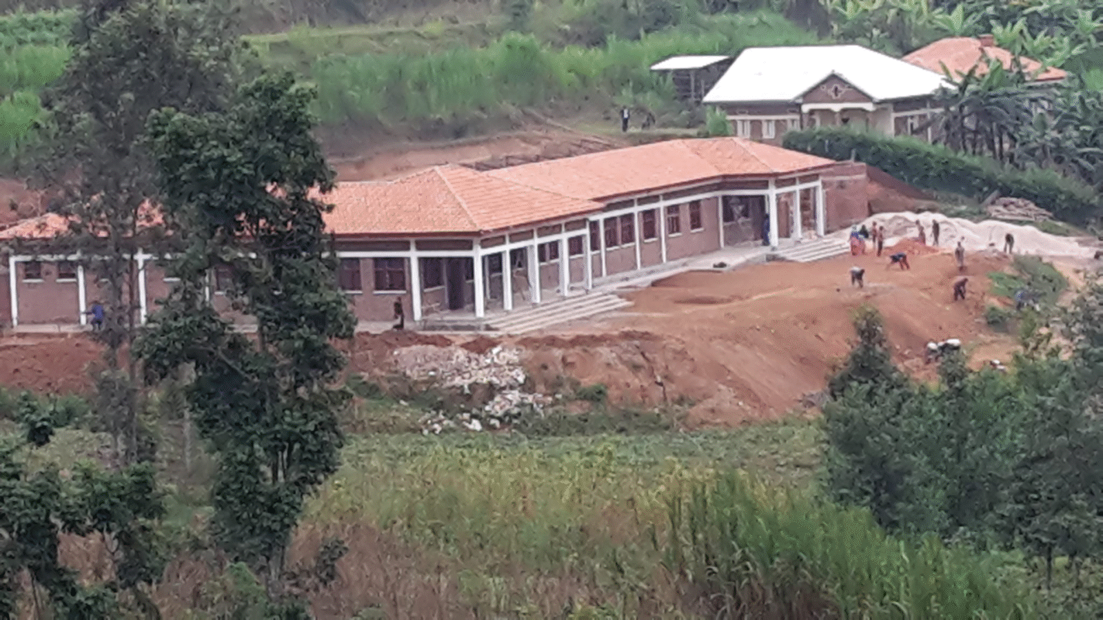 Bau der Klinik in Musanze